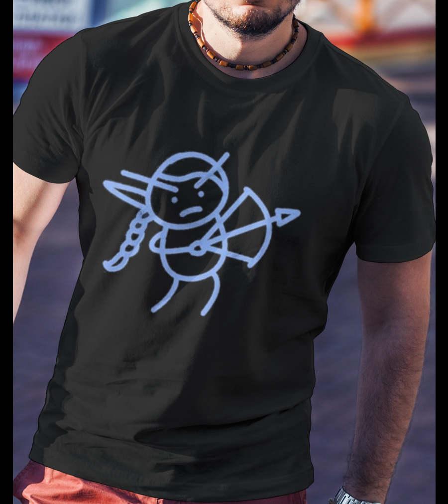 Team Liquid RWF Derp Stick Figure Archer Drawing T-Shirt