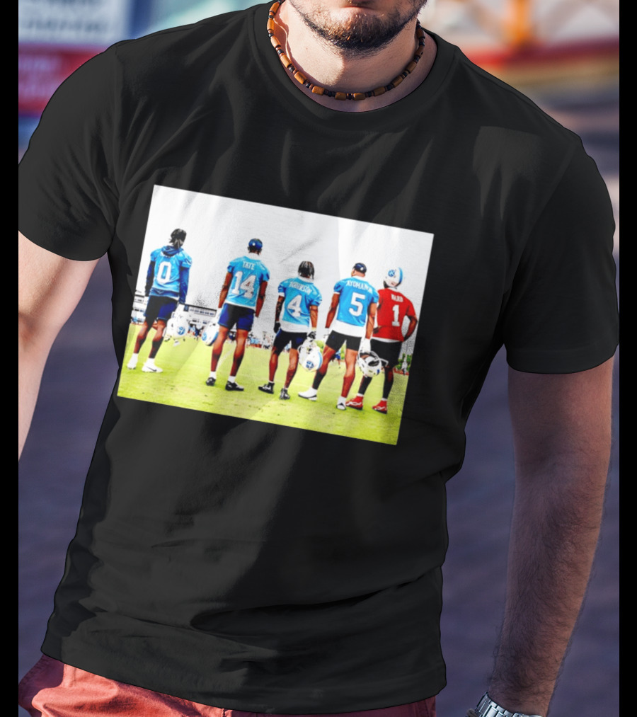 Treylon Burks Tate Robinson Ayomanor Ward Tennessee Titans Football Training Jersey Players T-Shirt