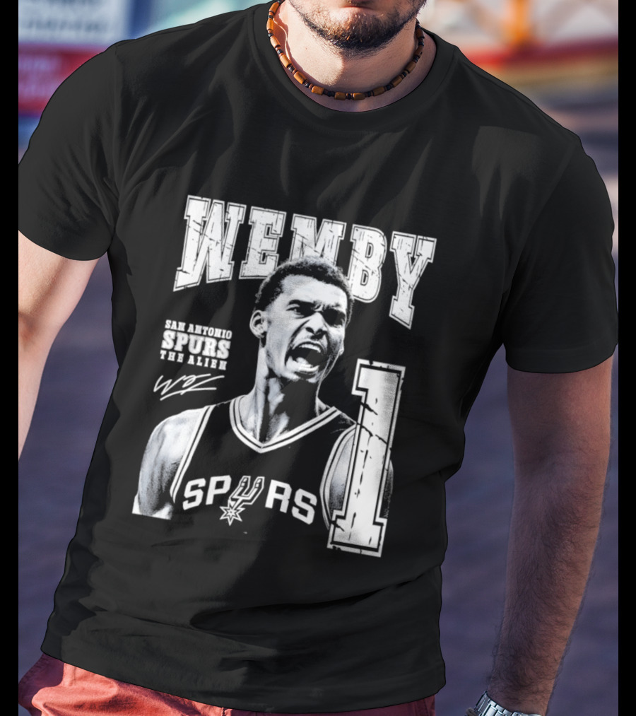 Wemby San Antonio Spurs The Alien 1 Victor Wembanyama Basketball T-Shirt
