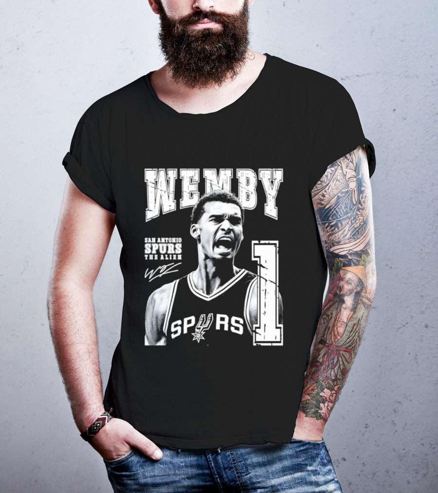 Wemby San Antonio Spurs The Alien 1 Victor Wembanyama Basketball T-Shirt