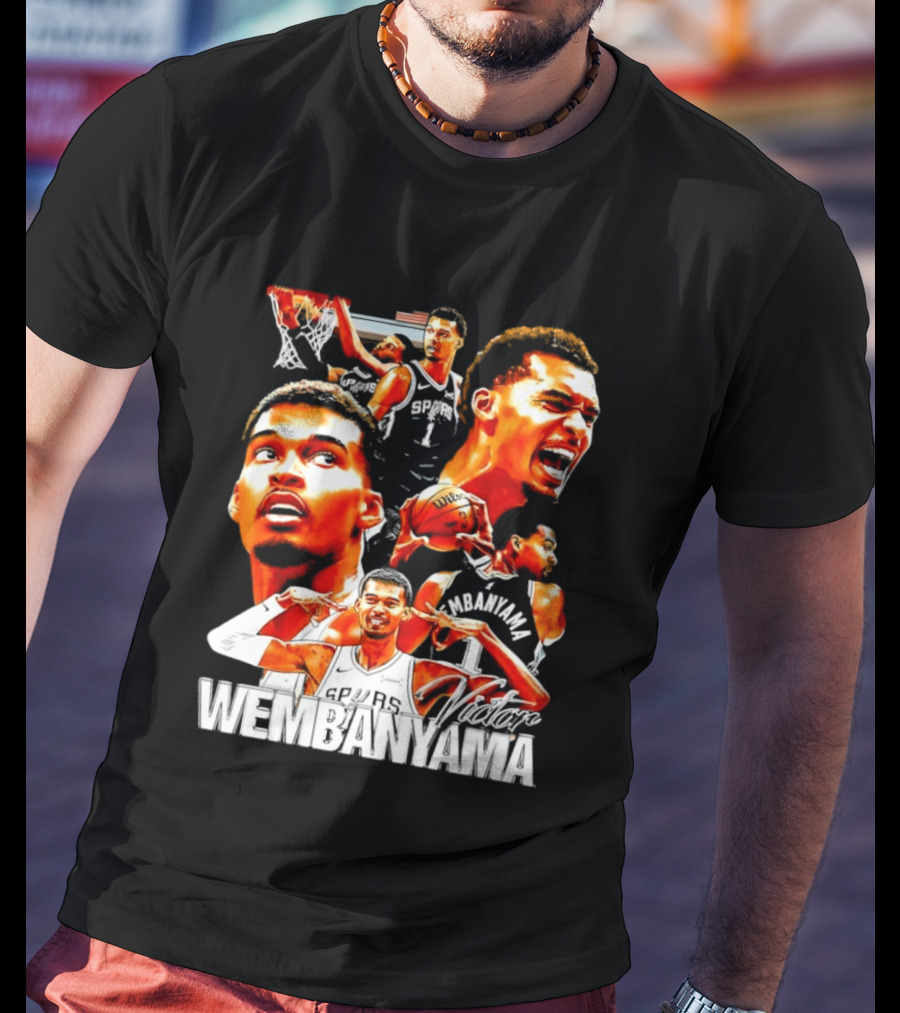 Victor Wembanyama Spurs Basketball Hero Collection T-Shirt