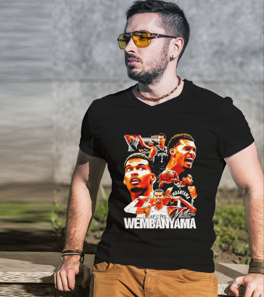 Victor Wembanyama Spurs Basketball Hero Collection T-Shirt
