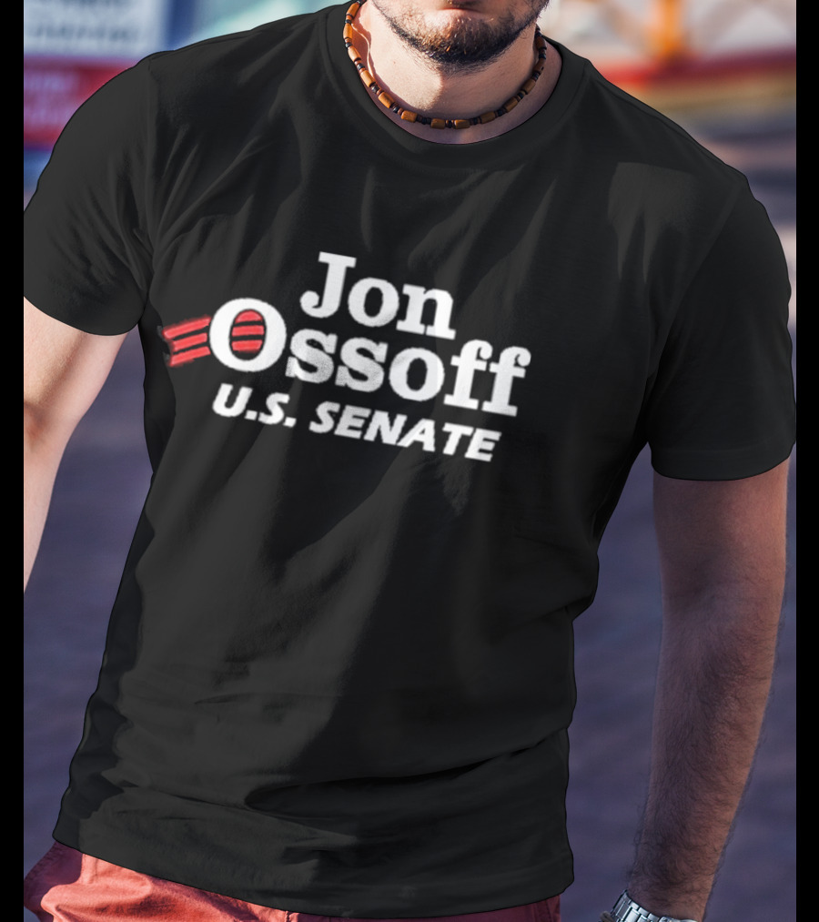 Jon Ossoff U.S. Senate Vote Text With Stripes T-Shirt