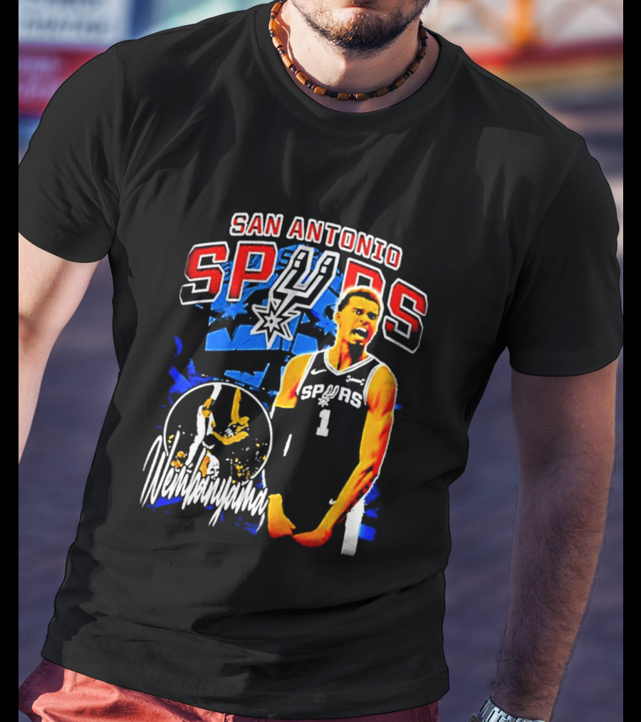 San Antonio Spurs Wembanyama Victor NBA Basketball Player T-Shirt