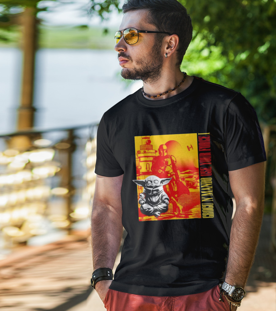 Grogu N' Mando Use Your Force I Star Wars Adventure T-Shirt