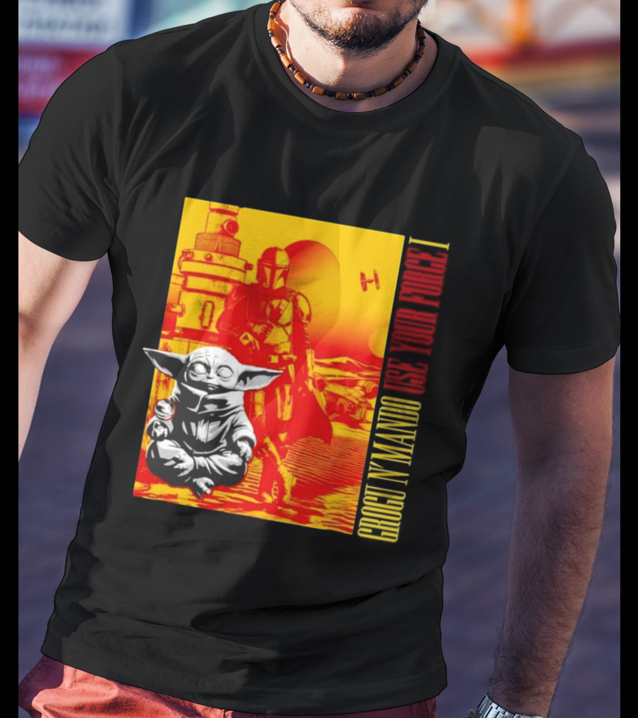 Grogu N' Mando Use Your Force I Star Wars Adventure T-Shirt