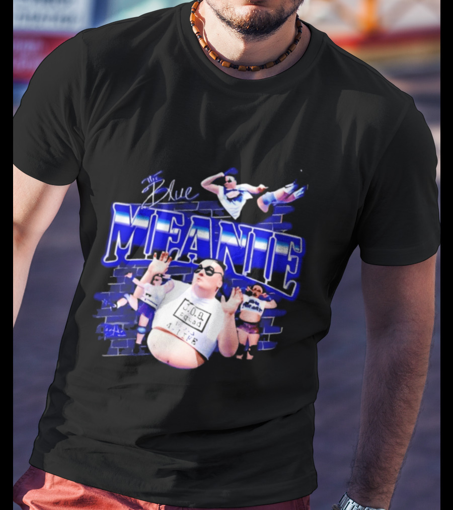 The Blue Meanie Brian Heffron Wrestling T-Shirt