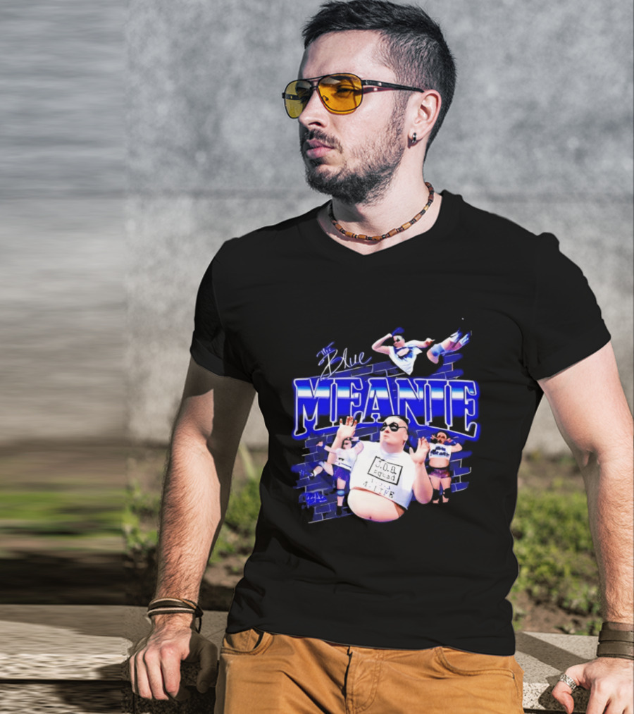 The Blue Meanie Brian Heffron Wrestling T-Shirt