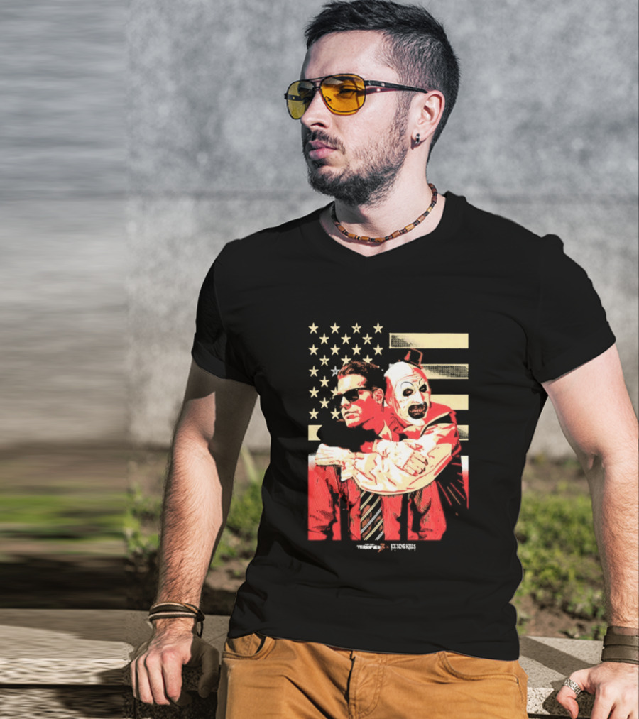 Ice Nine Kills Spencer Clown American Flag Horror Aesthetic T-Shirt