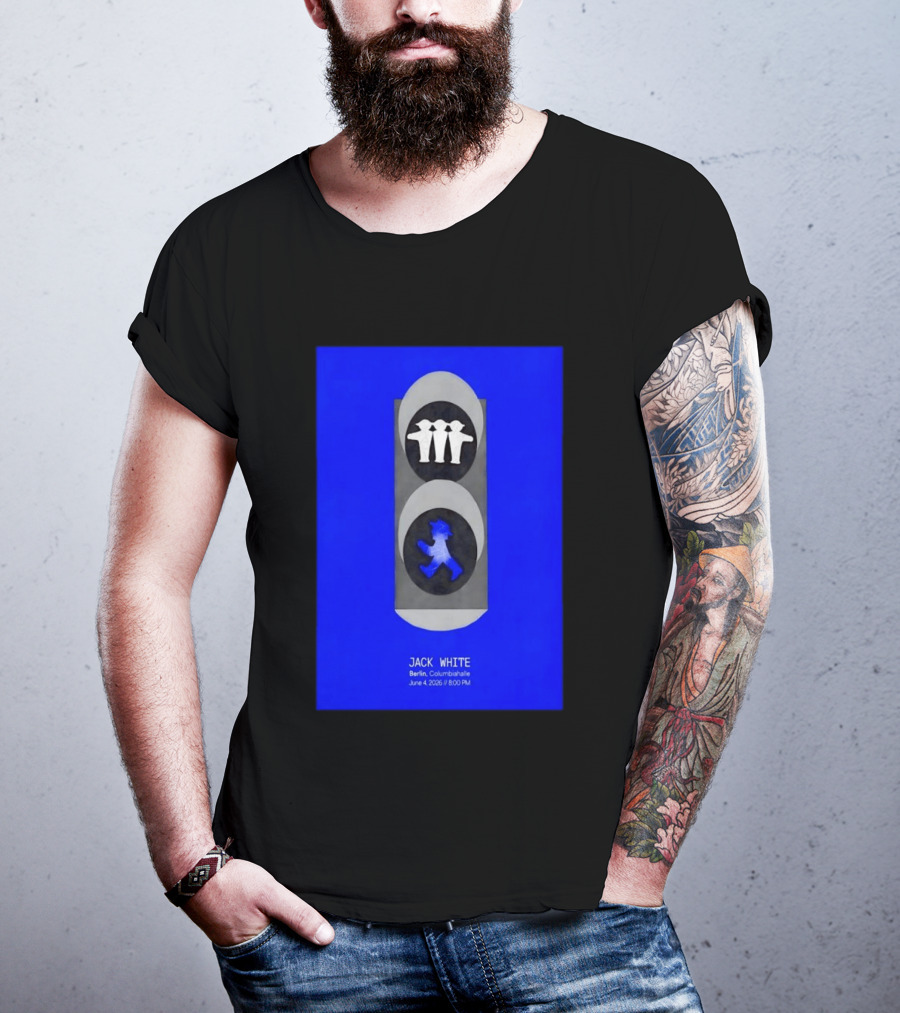 Jack White Berlin Columbiahalle June 4 2026 Ampelmann Traffic Light Icon Concert 8PM T-Shirt