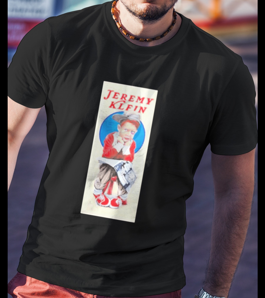 Jeremy Klein World Industries Kid Sitting On Stool T-Shirt