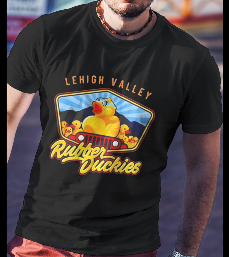 Lehigh Valley IronPigs Rubber Duckies Jeep T-Shirt