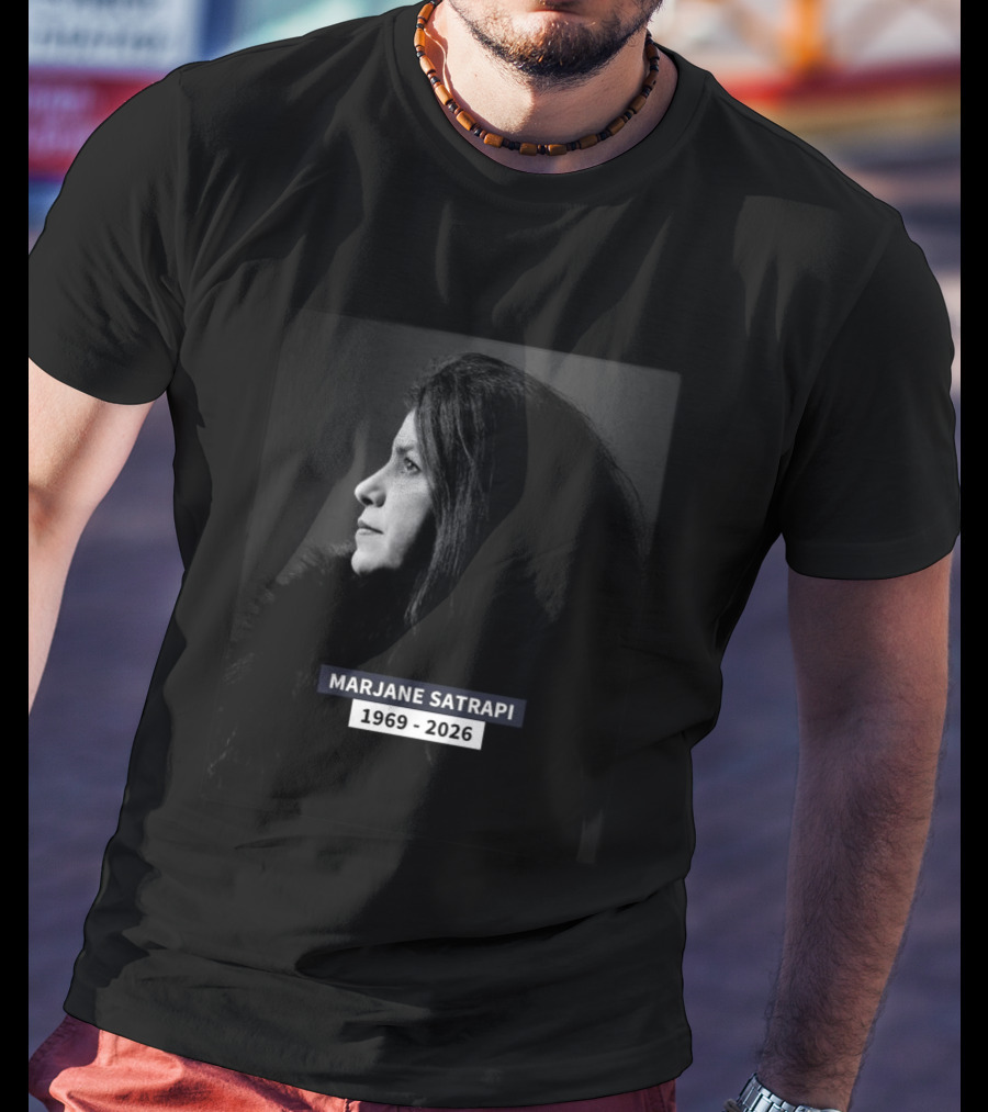Marjane Satrapi 1969 2026 Impactful Black And White Profile T-Shirt