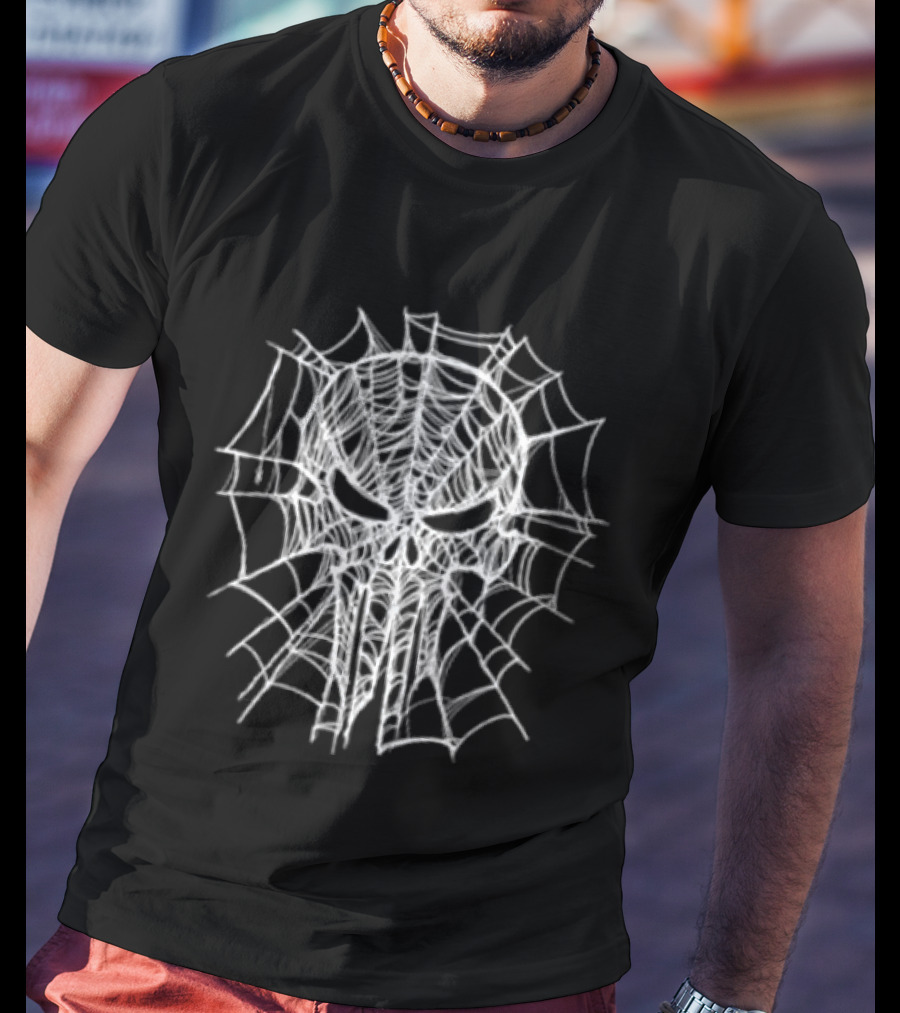 Punisher Spider Skull Web T-Shirt