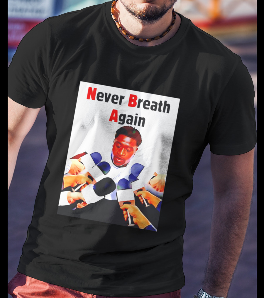 Never Breath Again George Floyd Microphones Press T-Shirt