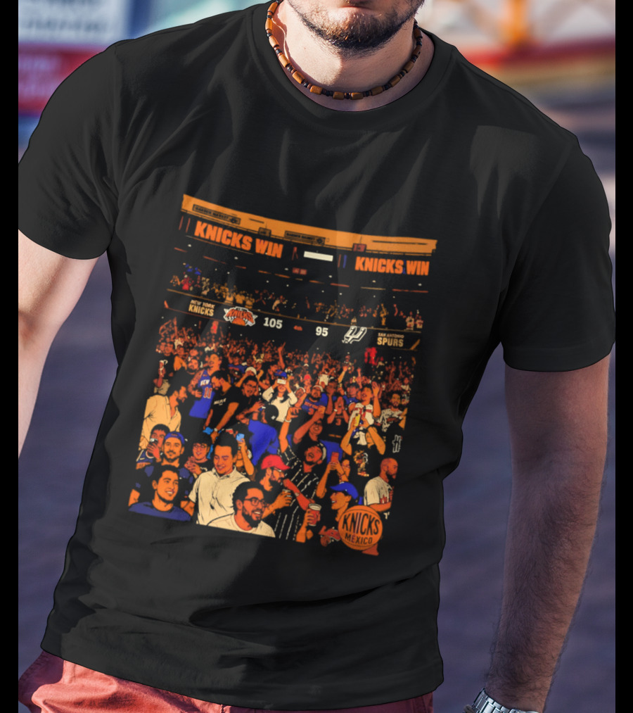 New York Knicks Win 105 95 One City One Team One Dream Energy T-Shirt