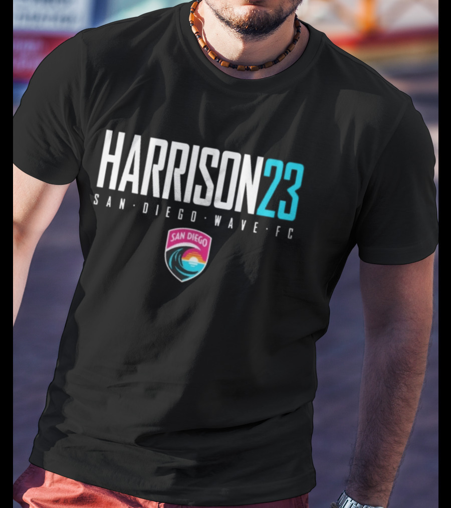 Harrison 23 San Diego Wave FC Soccer Team San Diego Wave T-Shirt