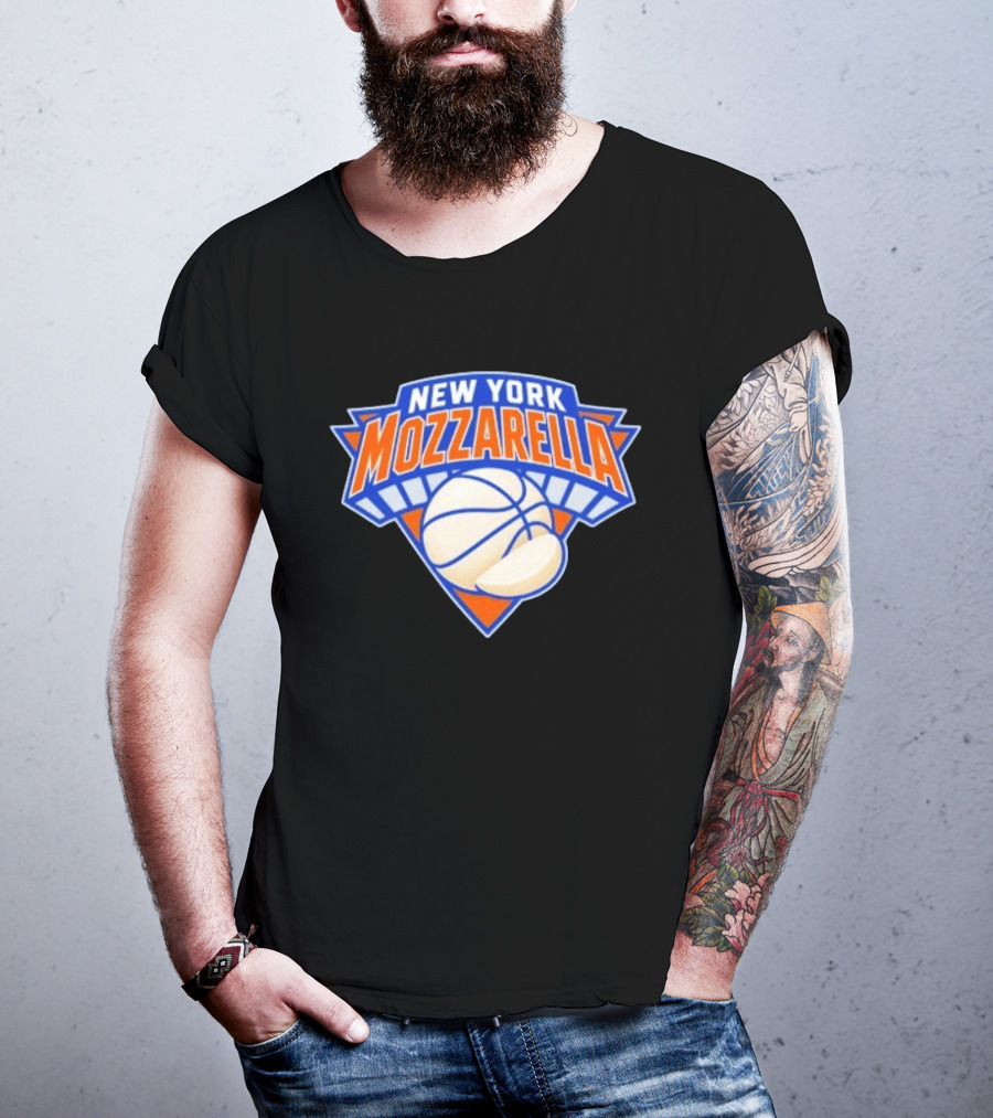 New York Mozzarella Basketball NY Knicks T-Shirt