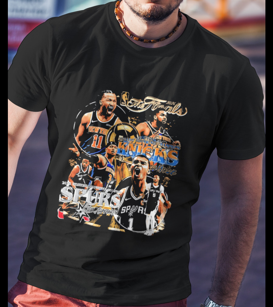 NBA 2026 Finals New York Knicks Vs San Antonio Spurs Matchup Highlights T-Shirt