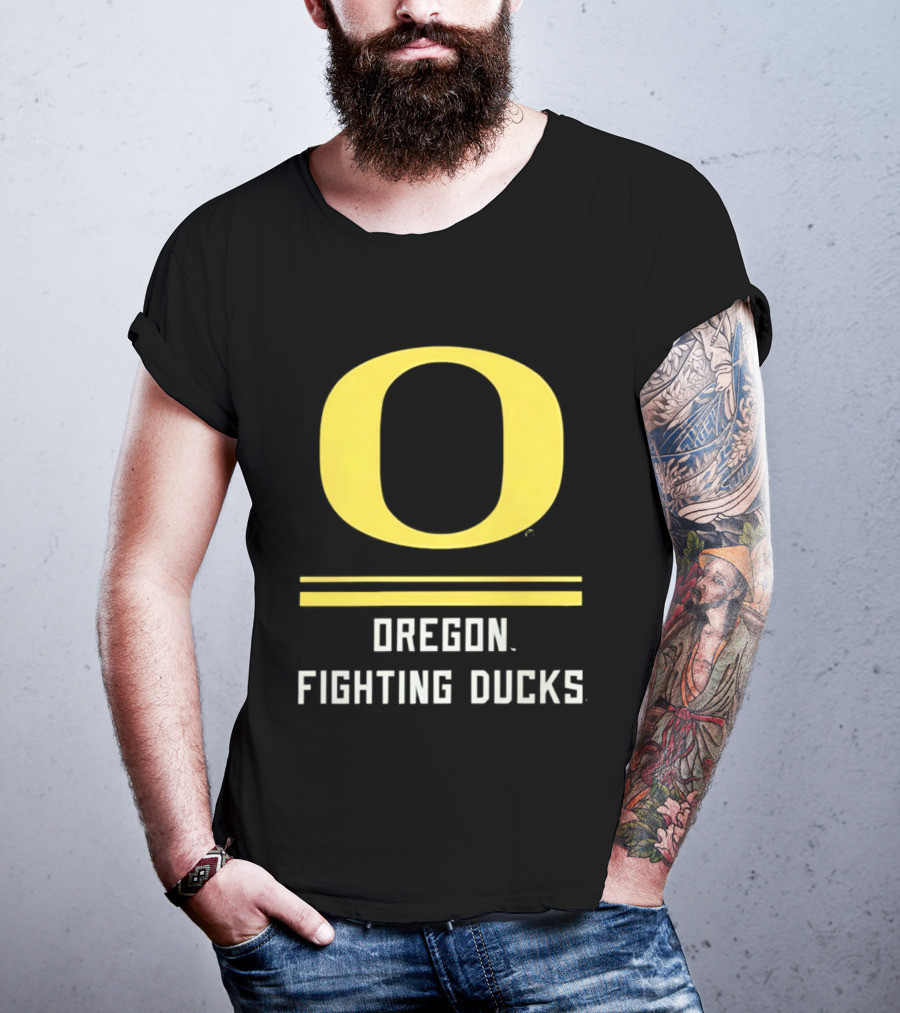 Oregon Fighting Ducks Yellow O T-Shirt
