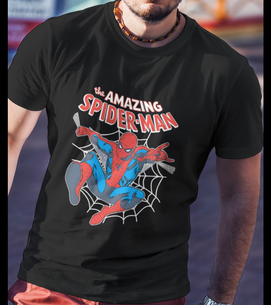 The Amazing Spider Man Web Crawling Comic T-Shirt