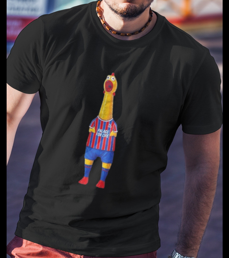 Paxo The Chicken Palace For Life Crystal Palace FC T-Shirt