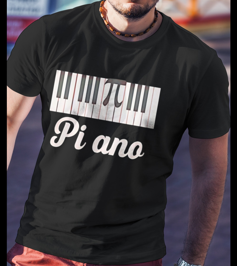Pi Ano Jazz Lessons Piano Keys Pi T-Shirt