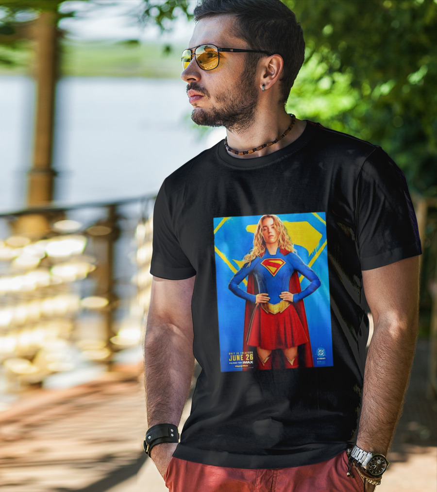 DC Studios Supergirl Movie June 26 Theaters Imax T-Shirt