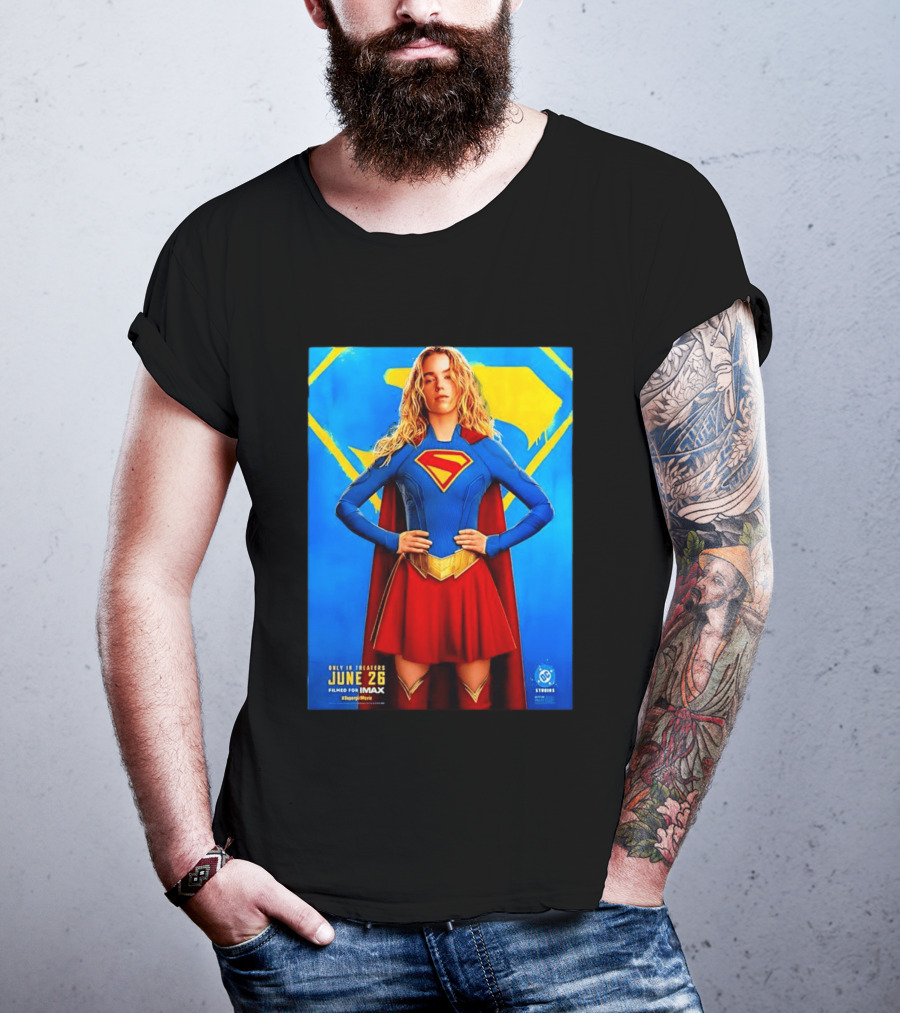 DC Studios Supergirl Movie June 26 Theaters Imax T-Shirt