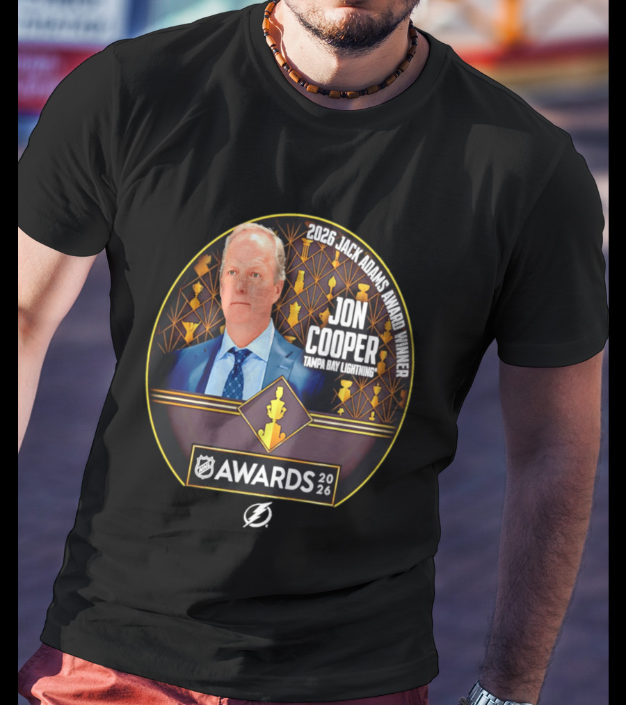 2026 Jack Adams Award Winner Jon Cooper Tampa Bay Lightning NHL Awards T-Shirt