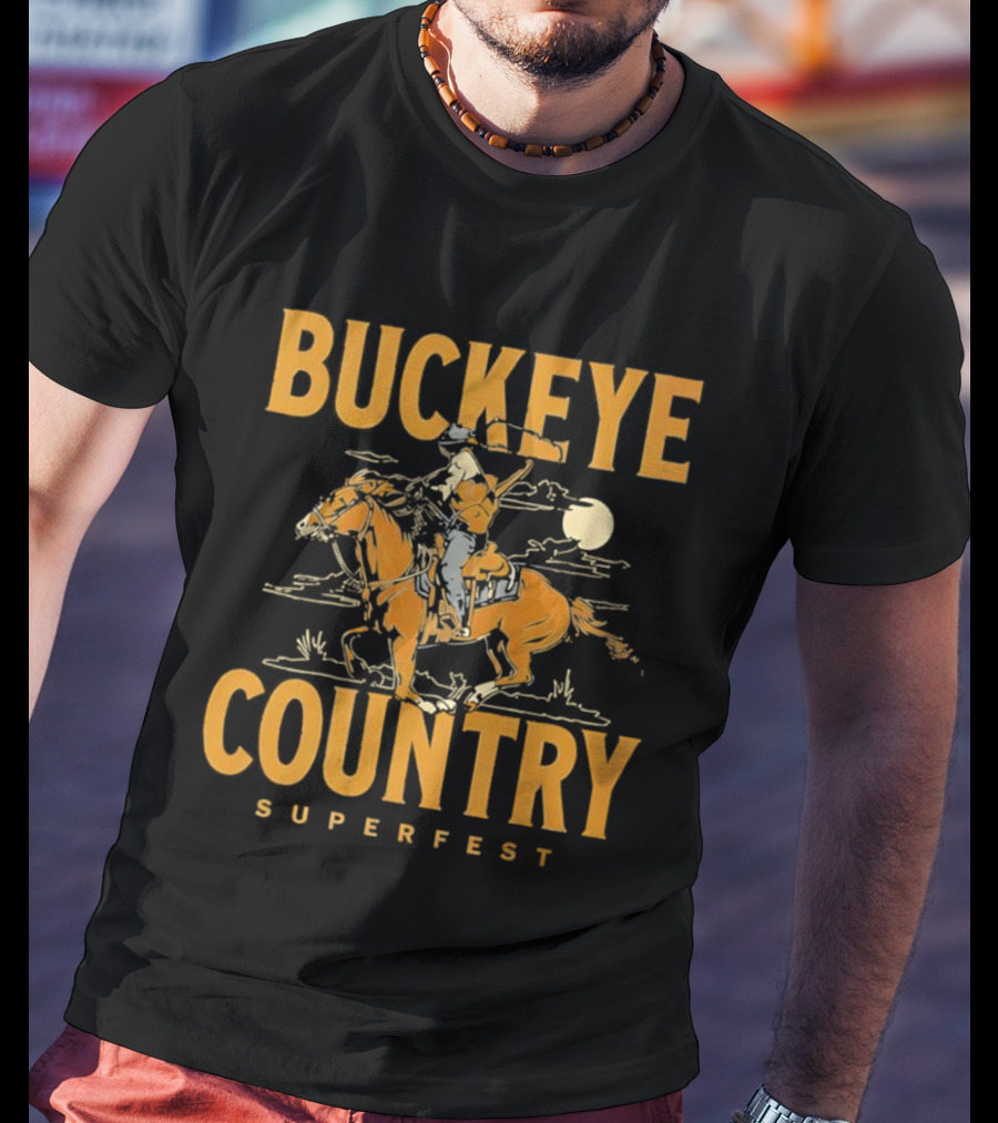 Buckeye Country Superfest Cowboy 2026 Columbus Ohio T-Shirt