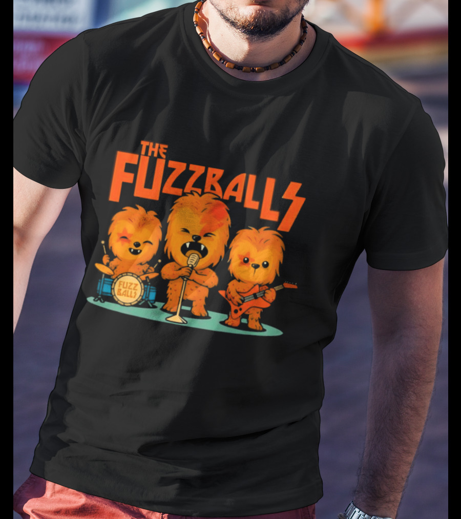 The Fuzzballs Chewbacca Star Wars Music Band T-Shirt