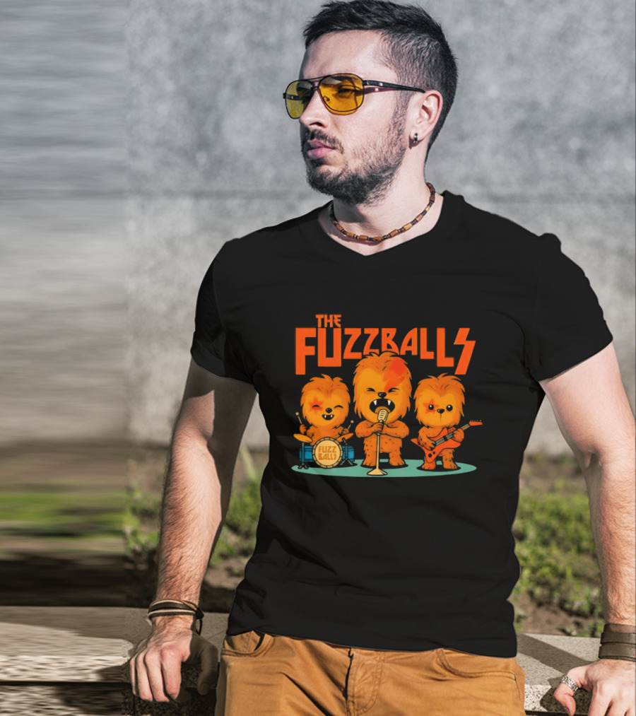 The Fuzzballs Chewbacca Star Wars Music Band T-Shirt