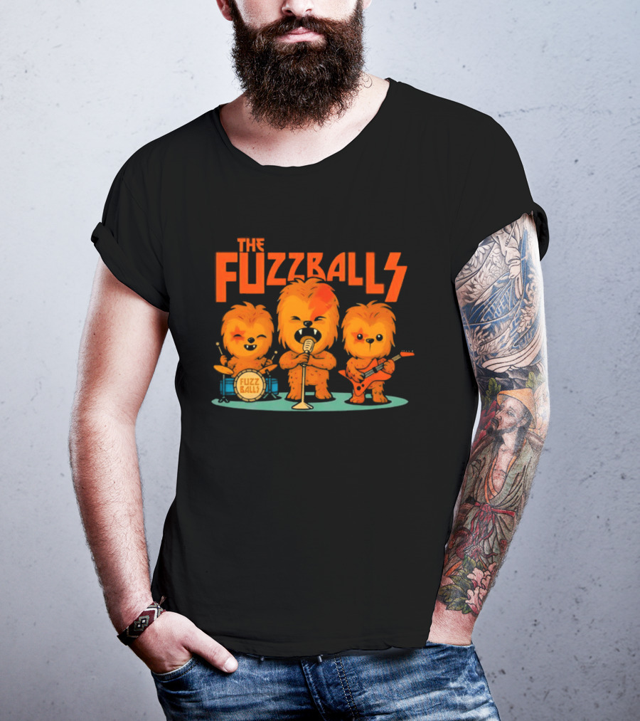 The Fuzzballs Chewbacca Star Wars Music Band T-Shirt