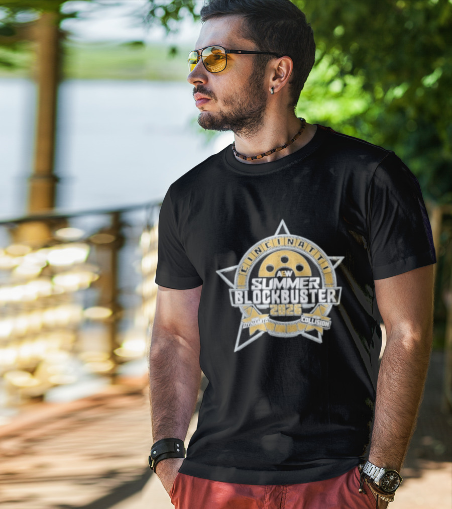 AEW Summer Blockbuster 2026 Cincinnati Event New Dynamite New Collision T-Shirt