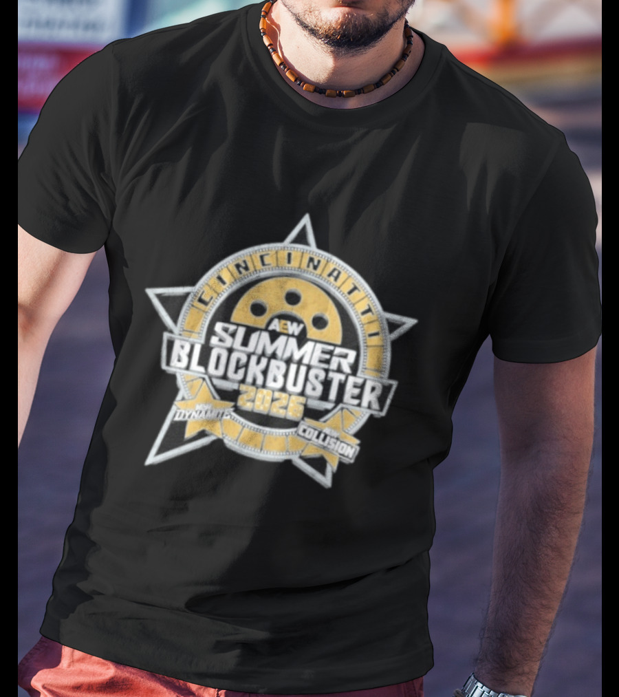 AEW Summer Blockbuster 2026 Cincinnati Event New Dynamite New Collision T-Shirt