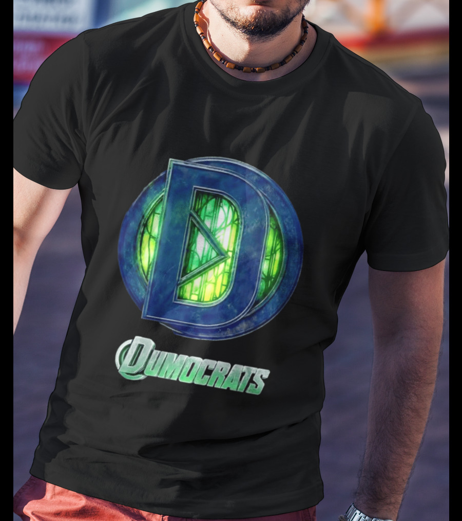 Dumocrats Political D Symbol Green Glass T-Shirt