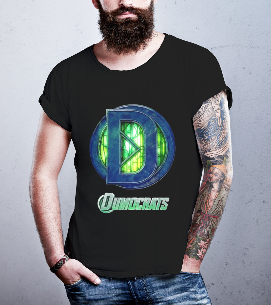 Dumocrats Political D Symbol Green Glass T-Shirt