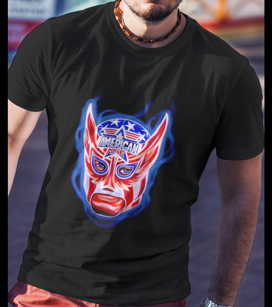 Cody Rhodes American Made Luchador Mask Star Spangled T-Shirt