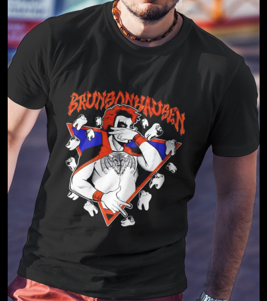 Brunsonhausen WWE Fan Art Featuring Danhausen And Jalen Brunson T-Shirt