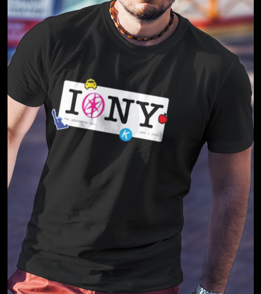 I Love NY The Governors Ball 2026 Statue Of Liberty Apple K T-Shirt