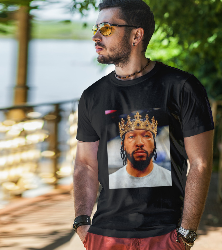 Jalen Brunson King New York Knicks Crown T-Shirt