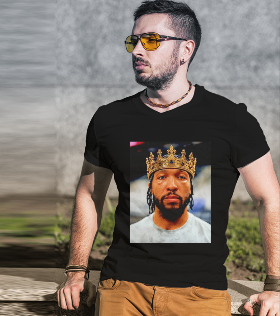 Jalen Brunson King New York Knicks Crown T-Shirt