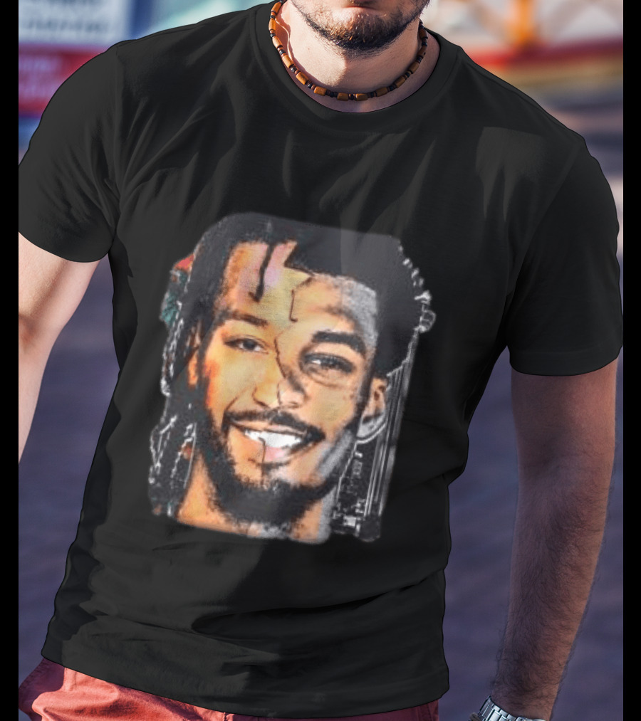 Jalen Brunson New York Knicks Victor Wembanyama San Antonio Spurs Big Face Basketball Collage T-Shirt