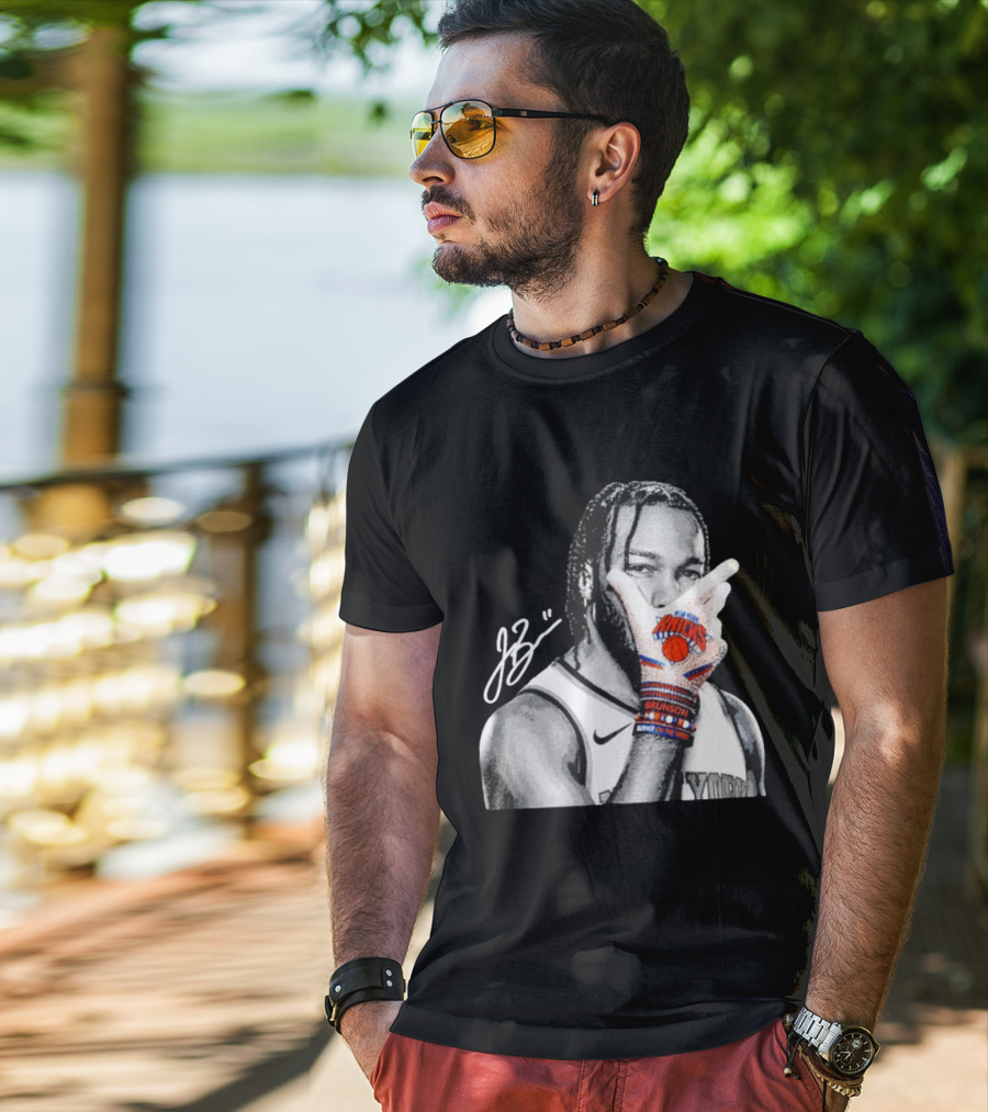Jalen Brunson New York Knicks Burner Of The Year MJ Glove Pose T-Shirt