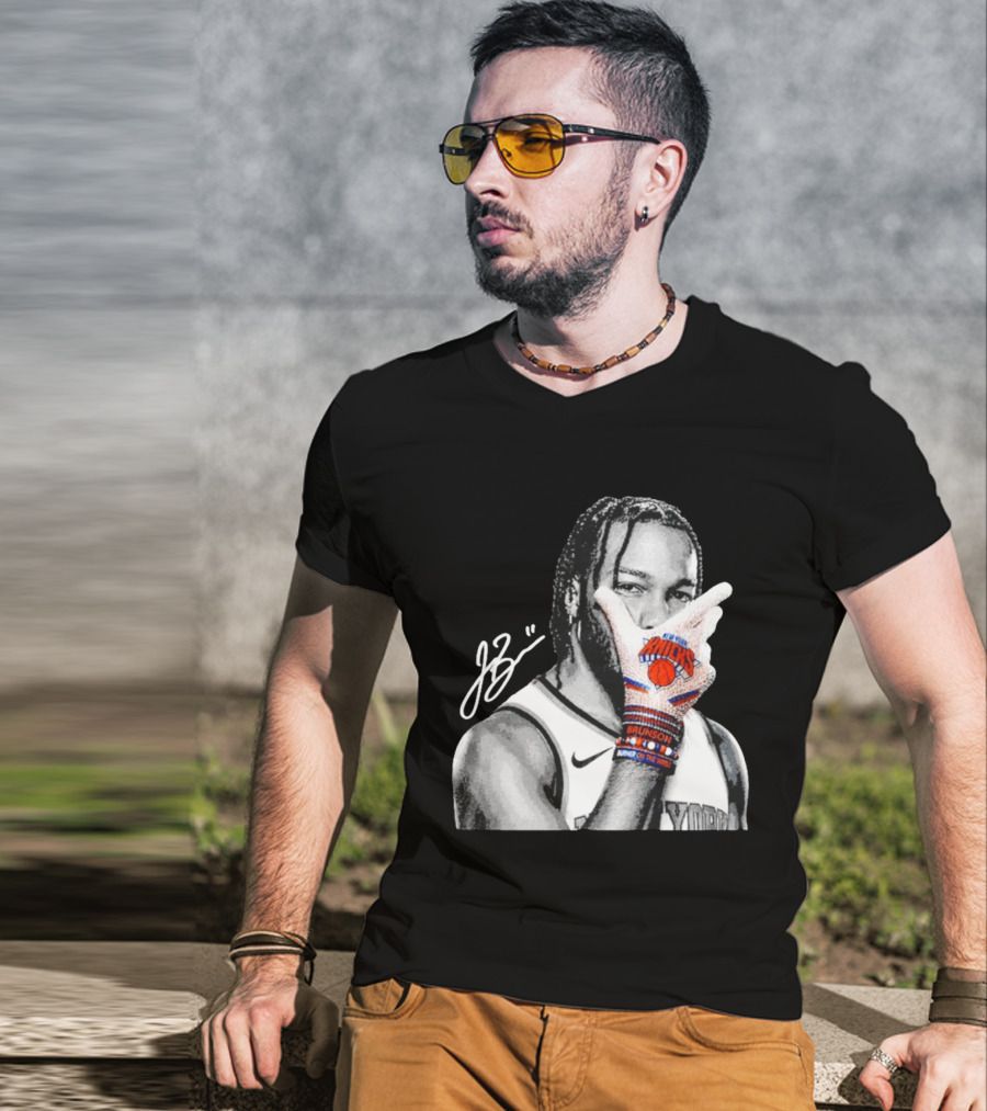Jalen Brunson New York Knicks Burner Of The Year MJ Glove Pose T-Shirt