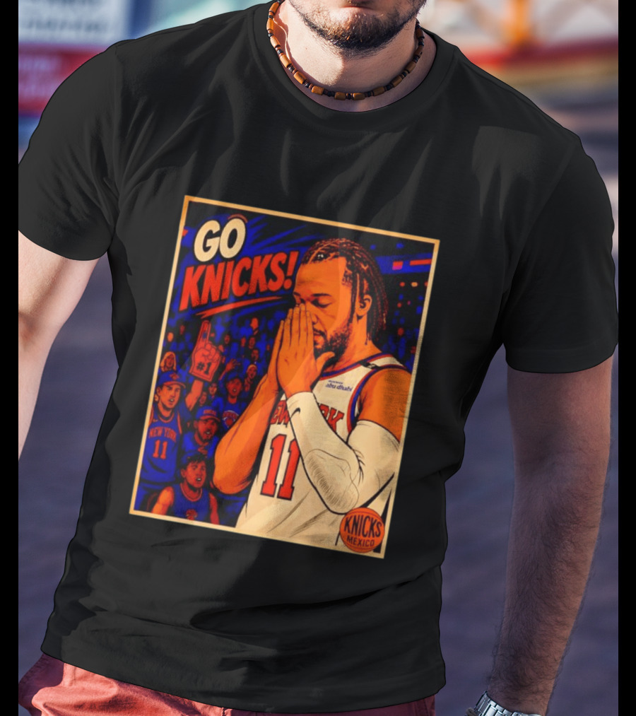 GO KNICKS Jalen Brunson New York Knicks 11 Mexico T-Shirt