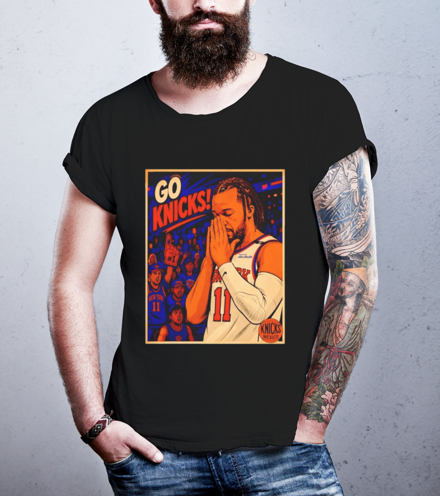 GO KNICKS Jalen Brunson New York Knicks 11 Mexico T-Shirt