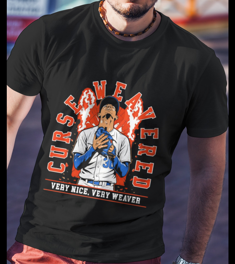 Jared Weaver Los Angeles Angels Curse Weavered Very Nice Very Weaver T-Shirt