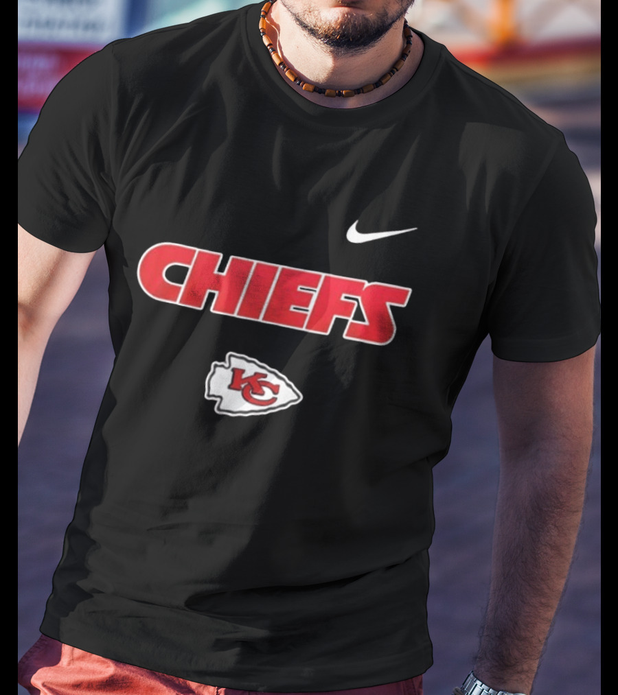 Kansas City Chiefs Nike KC Logo Proud Mechanic Skeleton T-Shirt